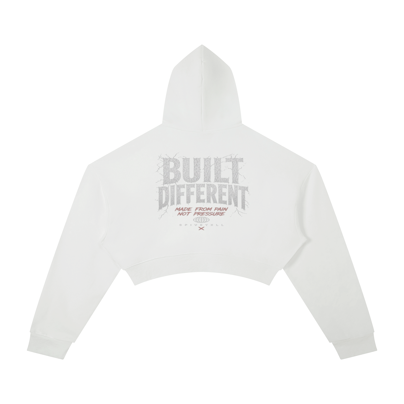 Built Different Cropped Hoodie
