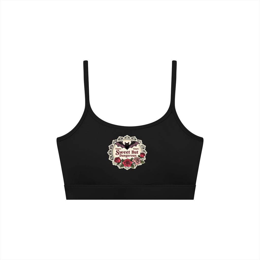 Women's Solid U-Neck Sports Bra
