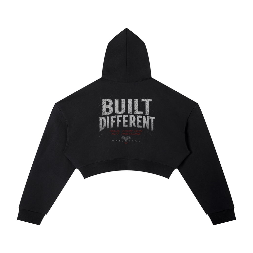 Built Different Cropped Hoodie