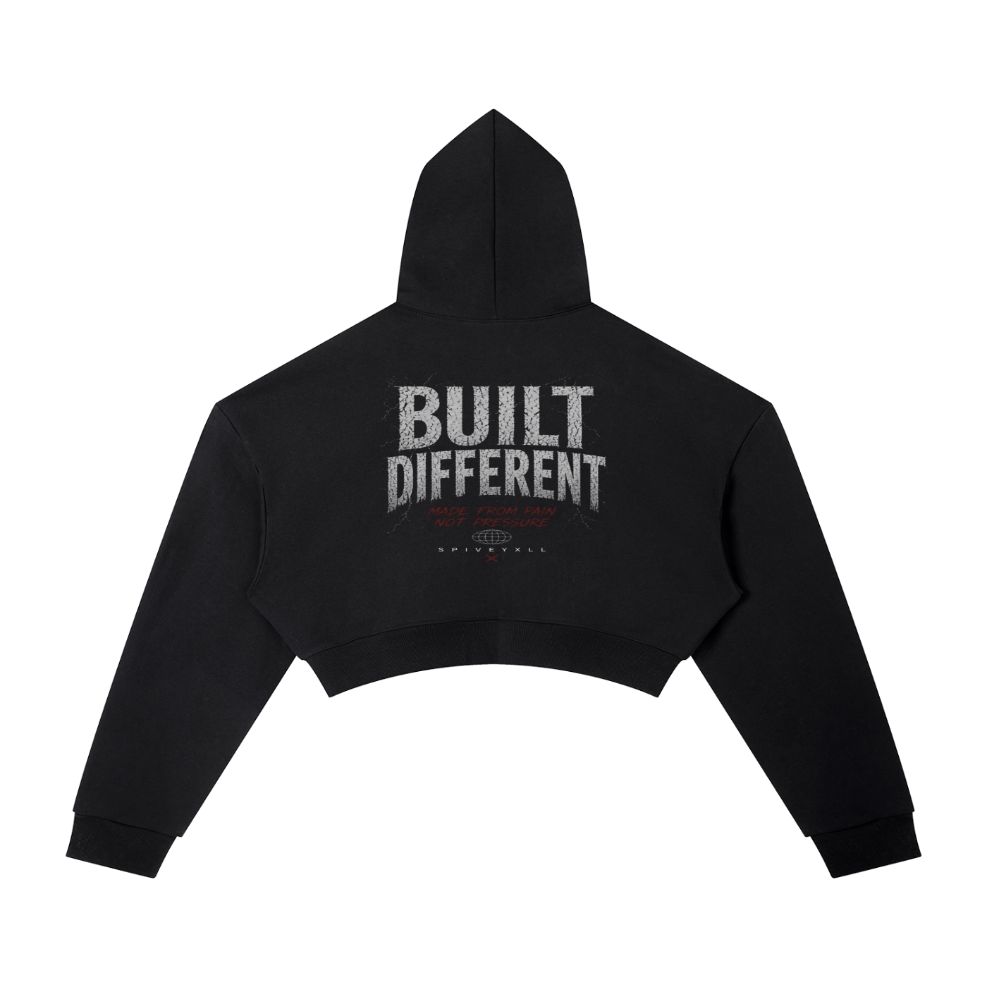 Built Different Cropped Hoodie